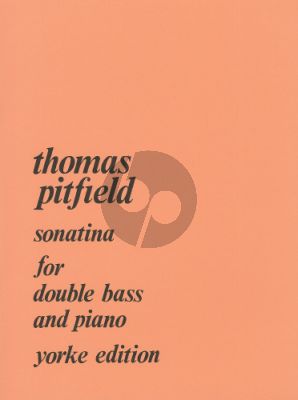 Pitfield Sonatina (1969) Double Bass-Piano