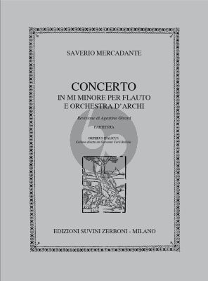 Mercadante Concerto e-minor Op.57 Flute-Orchestra Score