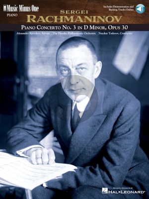 Rachamninoff Concerto No.3 d-minor Op.30 Piano-Orchestra Book with Audio Online (Music Minus One Series)