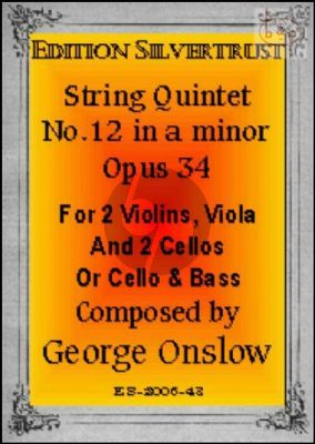 Quintet No.12 Op.34 A-Minor