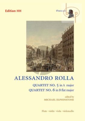 Quartets No.5 - 6 (A-Major & B-flat Major) (Flute-Violin-Viola-Vc.)