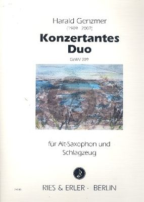 Genzmer Konzertantes Duo GeWV 289 Altsaxophon und Schlagseug