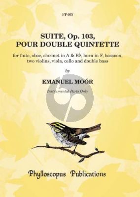 Moor Suite Op.103 Double Quintet Wind-Strings (Score)