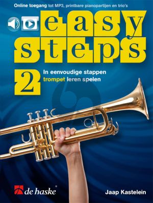 Kastelein Easy Steps Vol.2 Trompet Boek inclusief Audio online (In eenvoudige stappen trompet leren spelen)