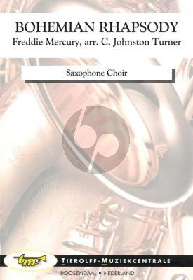 Mercury Bohemian Rhapsody for Saxophone Choir Score and Parts (Transcribed by C. Johnston Turner)