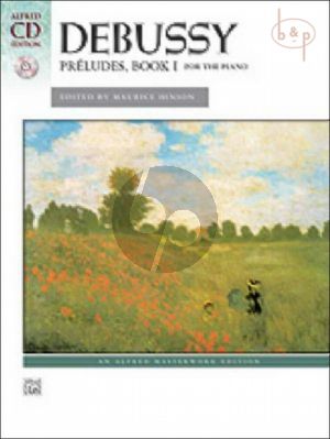 Debussy Preludes Vol.1 Piano Solo (Alfred CD Edition, Book with Demo Cd) (Edited by Maurice Hinson)