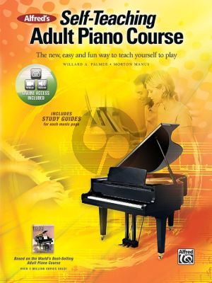 Palmer Manus Self-Teaching Adult Piano Course Piano Book and Online Audio/Video (The new, easy and fun way to teach yourself to play)