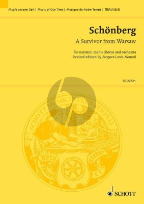 Schoenberg A Survivor from Warsaw Op.46 Narrator-Men's Chorus-Orchestra Study Score