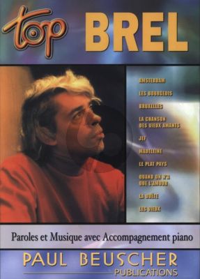 Brel Top Brel Songbook Piano/Vocal/Guitar