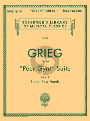 Grieg Peer Gynt Suite No.1 Op.46 for Piano 4 Hands