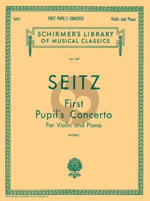 Seitz Concerto No.1 D-major Op.7 Violin and Piano (edited by Philipp Mittell)