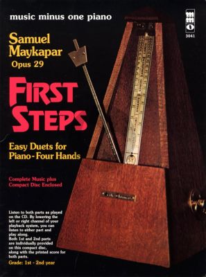Majkapar  The First Steps Op.29 Piano 4 Hands (Bk-Cd)