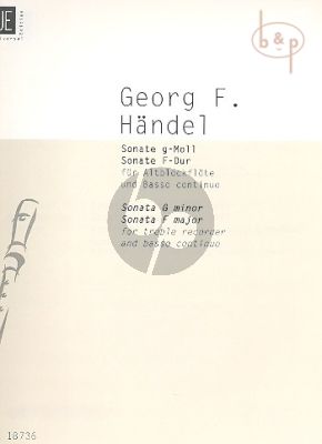 2 Sonatas (g-moll and F-major HWV 360 - 369)