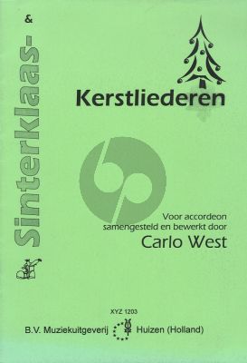 Sinterklaas en Kerstliederen Accordeon (samengesteld en bewerkt door Carlo West)