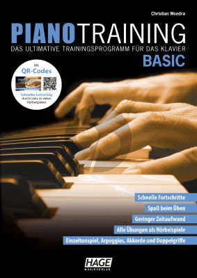 Wondra Piano Training Basic Das ultimative Trainingsprogramm für das Klavier Buch mit QR Codes