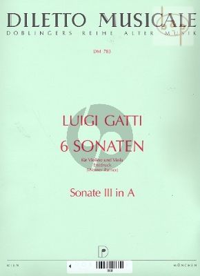 6 Sonaten No.3 A-major (Violin-Viola)
