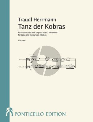 Herrmann Tanz der Kobras für Violoncello und Tanpura (oder 2 Violoncelli) 2 Spielpartituren