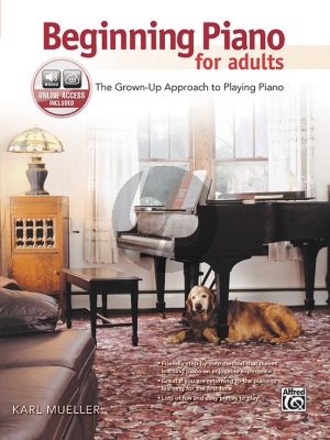 Mueller Beginning Piano for Adults Book with Audio Online (The Grown-Up Approach to Playing Piano)