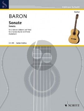 Baron Sonata for 2 Guitars or Flute and Guitar (Playing Score) (arr. Grant Gustafson)