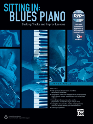 Gold Sitting In: Blues Piano (Backing Tracks and Improvisation) Book-DVD