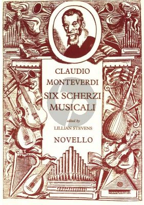 Monteverdi 6 Scherzi Musicali Soprano, Mezzo-Soprano, Bass Voice, String Instruments, Organ (Vocal Score) (Lillian Stevens)