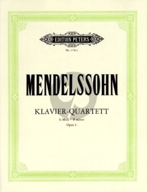 Mendelssohn Quartett h-moll Op. 3 (1825) (Part./Stimmen) (Hermann)
