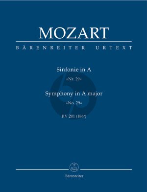 Mozart Symphony no. 29 in A major KV 201 (186a) Study Score