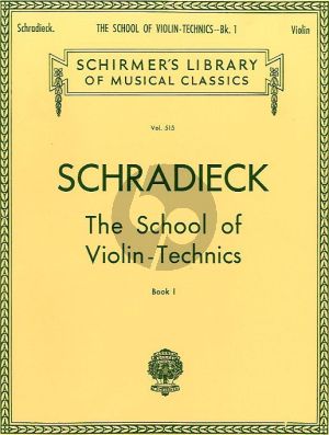 Schradieck School of Violin Technics Vol. 1