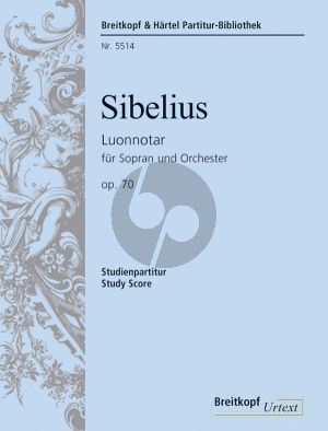 Sibelius Luonnotar Op.70 (Voice-Orch.) (Study Score)