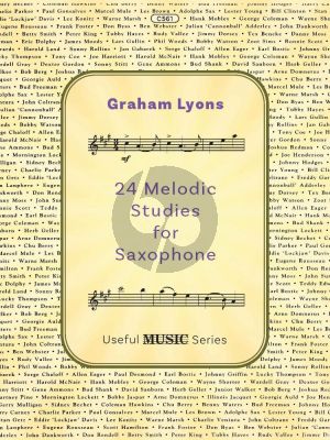 Lyons 24 Melodic Studies for Saxophone (Trinity Grades 6, 7 and 8. Trinity Jazz Grades 2, 3, 4 and 5.)