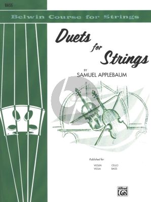 Album Duets for Strings Vol.1 - Double Bass (edited by Samuel Applebaum) (Belwin Course for Strings)