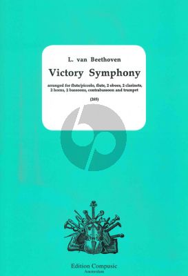 Beethoven Victory Symphony 2 Fl. [Picc.]- 2 Ob.- 2 Clar. [C] 2 Horns [C]-Trp. [C]- 2 Bns.-Contra Bsn. (Score/Parts) (Malzel)