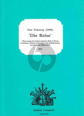 Pokorny Die Reise (3 Songs) (Mezzo-Sopr.-Fl.- 2 Ob.- 2 Clar.[Bb]- 2 Horns[F]- 2 Bns.-Contra Bsn.) (Score/Parts)