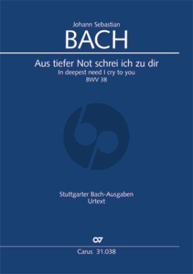 Bach Kantate BWV 38 Aus tiefer Not schrei ich zu dir Studienpartitur (Reinhold Kubik)