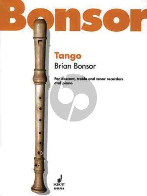 Bonsor Tango 3 Recorders[SAT]-Piano) (Score/Parts)