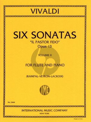 Vivaldi 6 Sonatas Op.13 "Il Pastor Fido" Vol. 2 Flute and Piano (RV 54 - 59) (Jean-Pierre Rampal and Veyron-Lacroix)