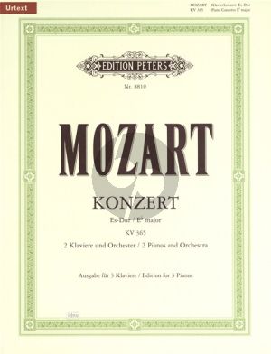 Mozart Concerto E-flat major KV 365 (2 Piano's-Orch.) (red. 3 piano's)