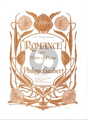 Gaubert Romance (1908) for Flute and Piano