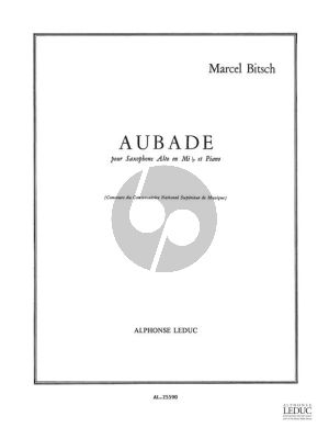 Bitsch Aubade Saxophone alto et Piano (Grade 7)
