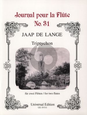 Lange Triptychon Op. 6 2 Flöten (Spielpartitur)
