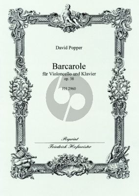 Popper Barcarolle Op.38 Violoncello-Klavier