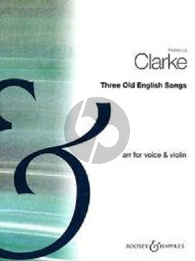 Clarke 3 Old English Songs Voice and Violin