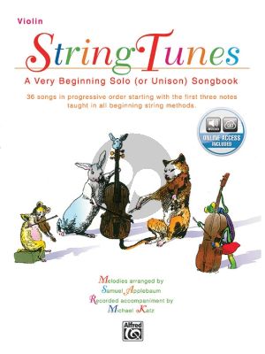 Applebaum String Tunes for Violin - A Very Beginning Solo [or Unison] Songbook Book with Audio Online