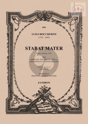 Stabat Mater G.532 (Soprano- 2 Vi.-Va.-Vc.-Db.) (Instrumental Parts Set)