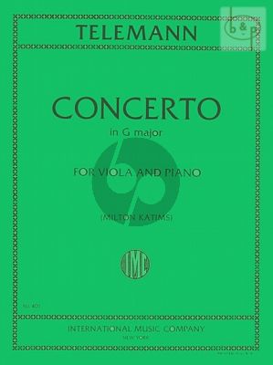 Concerto G-major Viola and Piano