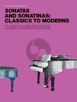 Classics to Modersn Sonatas and Sonatinas