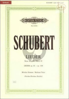 Lieder vol.4 (Mittel) (Neue Ausgabe Urtext)