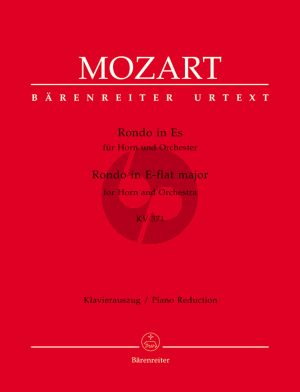 Mozart Rondo Es-dur KV 371 Horn und Orchester (Klavierauszug Horn F/Es) (Franz Giegling)