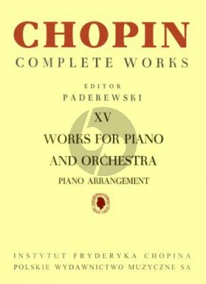 Works for Piano and Orchestra Piano edition