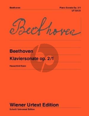 Beethoven Sonate Op.2 No.1 f-moll Klavier (Hauschild-Kahn) (Wiener-Urtext)